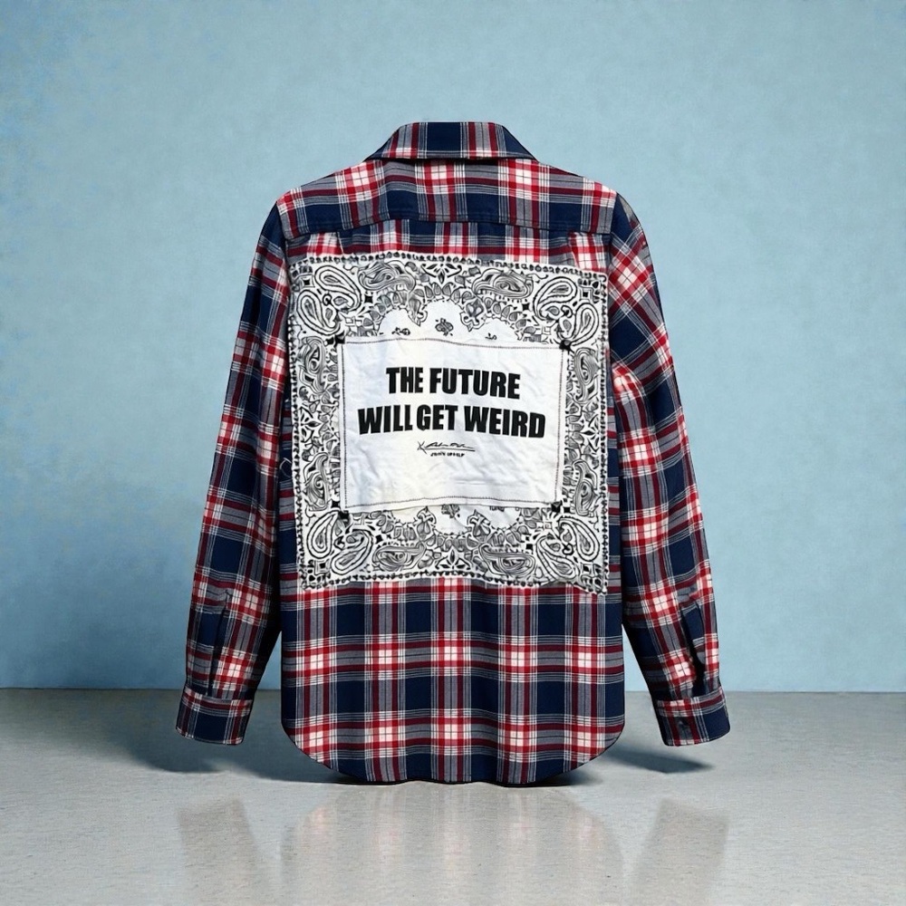 “The Future Will Get Weird” Unisex Flannel
